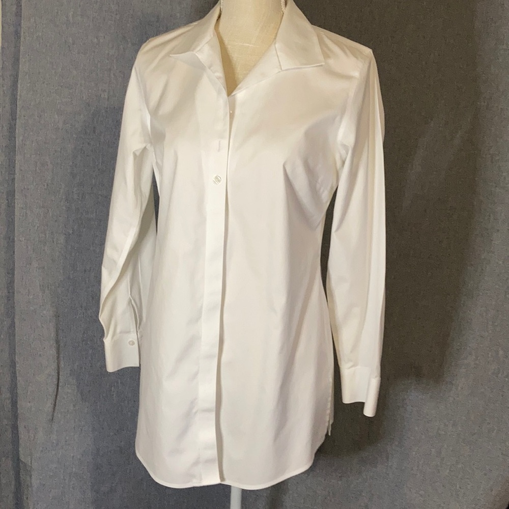 Chico’s White Cotton Shirt